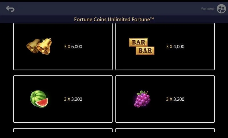 Fortune Coins Unlimited Fortune – rozšířené pole 3x5 se sbíráním mincí
